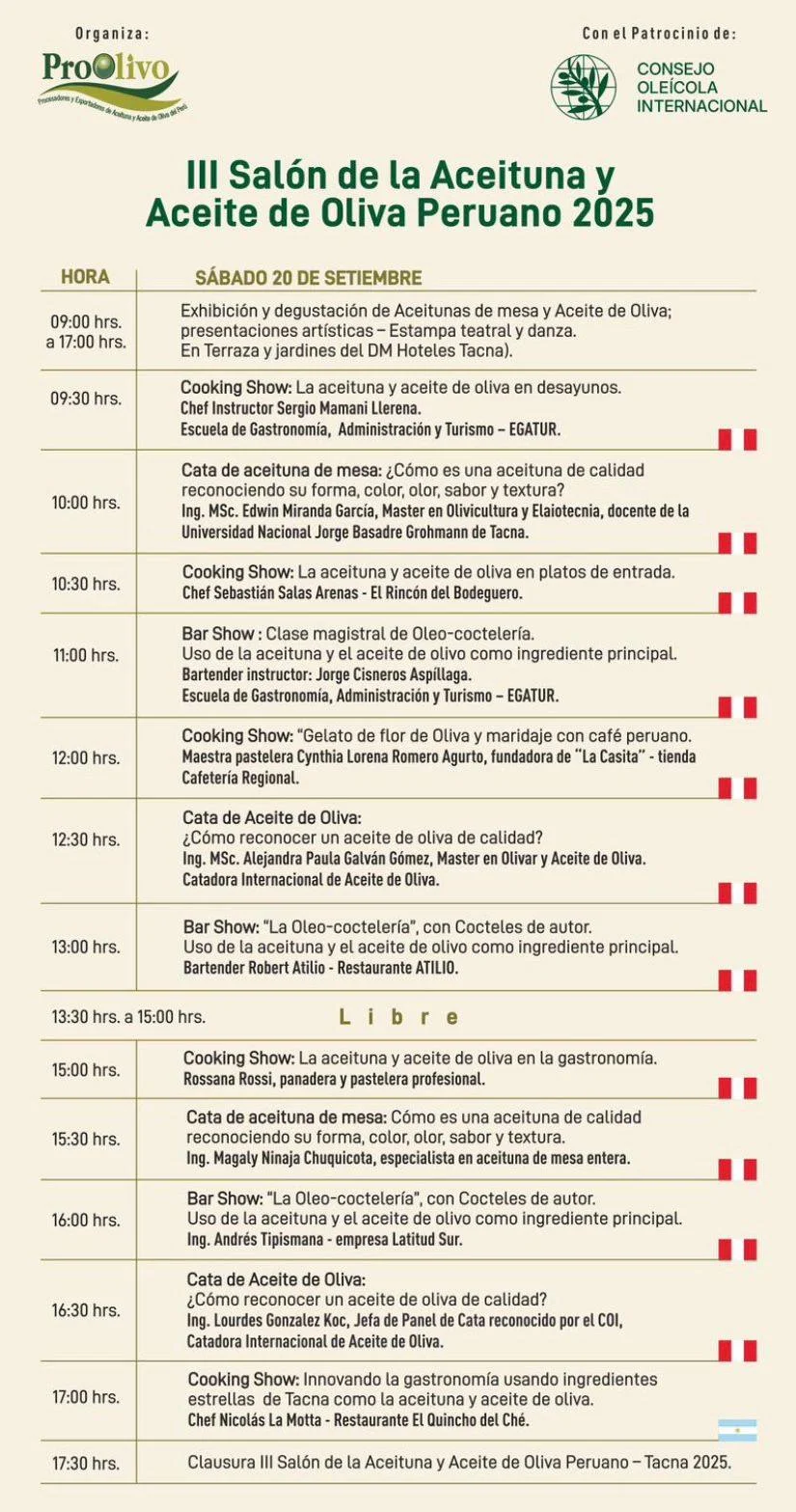 Programa de conferencias — Día 1